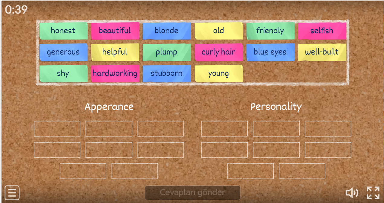 7.1 Appearance and Personality (Sorting)